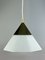 Mid-Century Space Age Ceiling Lamp in Glass from Limburg 1