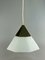 Mid-Century Space Age Ceiling Lamp in Glass from Limburg 3