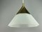 Mid-Century Space Age Ceiling Lamp in Glass from Limburg 5