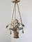 Panier de Lampe Antique en Laiton, France 1