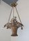 Panier de Lampe Antique en Laiton, France 4