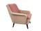 Two-Tone German Pink Armchair, 1950s 1