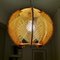 Mid-Century French Wood & Straw Wooden Hanging Lamp, 1960s 10