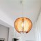 Mid-Century French Wood & Straw Wooden Hanging Lamp, 1960s, Image 5