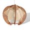 Mid-Century French Wood & Straw Wooden Hanging Lamp, 1960s, Image 8