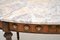 Tavolino da caffè antico con ripiano in marmo, Francia, Immagine 5