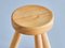 Swedish Three Legged Stool in Solid Pine by Ingvar Hildingsson, 1970s, Image 4