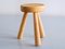Swedish Three Legged Stool in Solid Pine by Ingvar Hildingsson, 1970s, Image 6