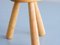Swedish Three Legged Stool in Solid Pine by Ingvar Hildingsson, 1970s, Image 5