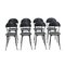 Black Tonietta Chairs by Enzo Mari for Zanotta, 1980s, Set of 8, Image 5