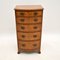 Slim Antique Burr Walnut Chest of Drawers 2