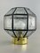 Mid-Century Space Age Deckenlampe aus Glas von Limburg 1