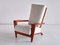 French Sapele Mahogany and Bouclé Armchairs by André Sornay, 1950s, Set of 2, Image 9