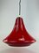 Mid-Century Space Age Pendant Ceiling Lamp in Glass, 1960s, Image 9