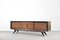 Modernes skandinavisches Mid-Century Sideboard aus Birke mit Nussholzfront, 1960er 9