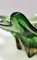 Grüne Mid-Century Murano Glasschale oder Tafelaufsatz, Italien 12