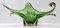Mid-Century Green Murano Glass Bowl or Centerpiece, Italy, Image 1