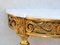 Louis XVI French Giltwood and Marble Console Table, 1950s 2
