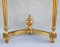 Louis XVI French Giltwood and Marble Console Table, 1950s 4