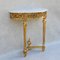 Louis XVI French Giltwood and Marble Console Table, 1950s 11
