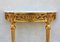 Louis XVI French Giltwood and Marble Console Table, 1950s 10