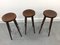 Spanish Bar Stools, 1960s, Set of 3 1