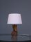 Mid-Century Burl Wood Table Lamp, USA, 1970s 8