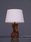 Mid-Century Burl Wood Table Lamp, USA, 1970s 1
