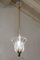 Art Deco Vintage Murano Glass Chandelier with 1 Light, 1930s 3