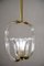 Art Deco Vintage Murano Glass Chandelier with 1 Light, 1930s 5
