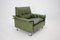 Green Leather Armchair, Germany, 1970s 4