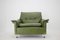 Green Leather Armchair, Germany, 1970s, Image 2