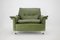 Green Leather Armchair, Germany, 1970s 3