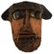 Hand-Painted Stoneware Face Mask by Niels Helledie, Denmark 1