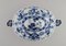 Large Antique Blue Hand-Painted Porcelain Onion Soup Tureen from Meissen 6
