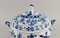 Large Antique Blue Hand-Painted Porcelain Onion Soup Tureen from Meissen 2