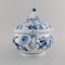 Large Antique Blue Hand-Painted Porcelain Onion Soup Tureen from Meissen, Image 4