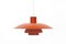 Red PH4 / 3 Pendant Lamp by Poul Henningsen for Louis Poulsen, Image 1