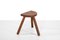 French Brutalist Wooden Milking Stool, Image 4