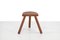 French Brutalist Wooden Milking Stool, Image 1