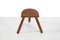 French Brutalist Wooden Milking Stool, Image 3