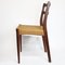 Vintage Teak Papercord Dining Chair by Soren Ladefoged for S L Mobler, 1960s 3