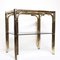 Vintage Faux Bamboo Brass Coffee Table, 1970s 1
