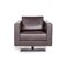 Dark Brown Solid Wood Park Leather Armchair from Vitra 6