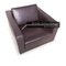 Dark Brown Solid Wood Park Leather Armchair from Vitra 4