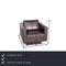 Dark Brown Solid Wood Park Leather Armchair from Vitra, Image 2