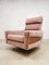 Mid-Century Pink Swivel Lounge Armchair & Ottoman, Set of 3, Image 3