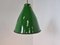 Small Vintage Industrial Green Enamel Pendant Light, 1960s 2