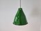 Small Vintage Industrial Green Enamel Pendant Light, 1960s 5