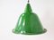 Large Vintage Industrial Green Enamel Pendant Light, 1960s 2